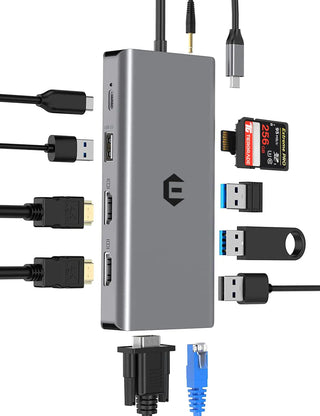 12 in 1 USB C Docking Station Tymyp USB C...